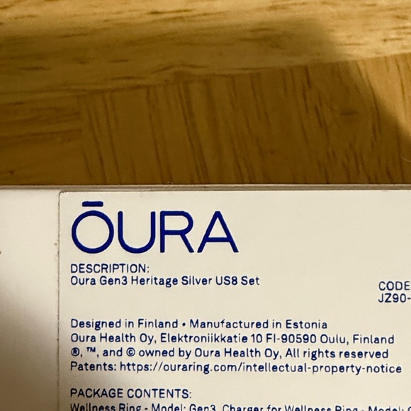 Oura  ring size 8 gen 3 heritage 💍✨ - Picture 7 of 8